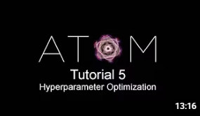 Tutorial 5: Hyperparameter Optimization