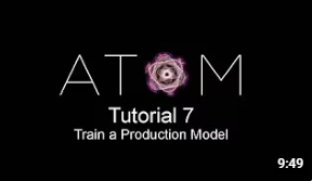 Tutorial 7: Train a Production Model